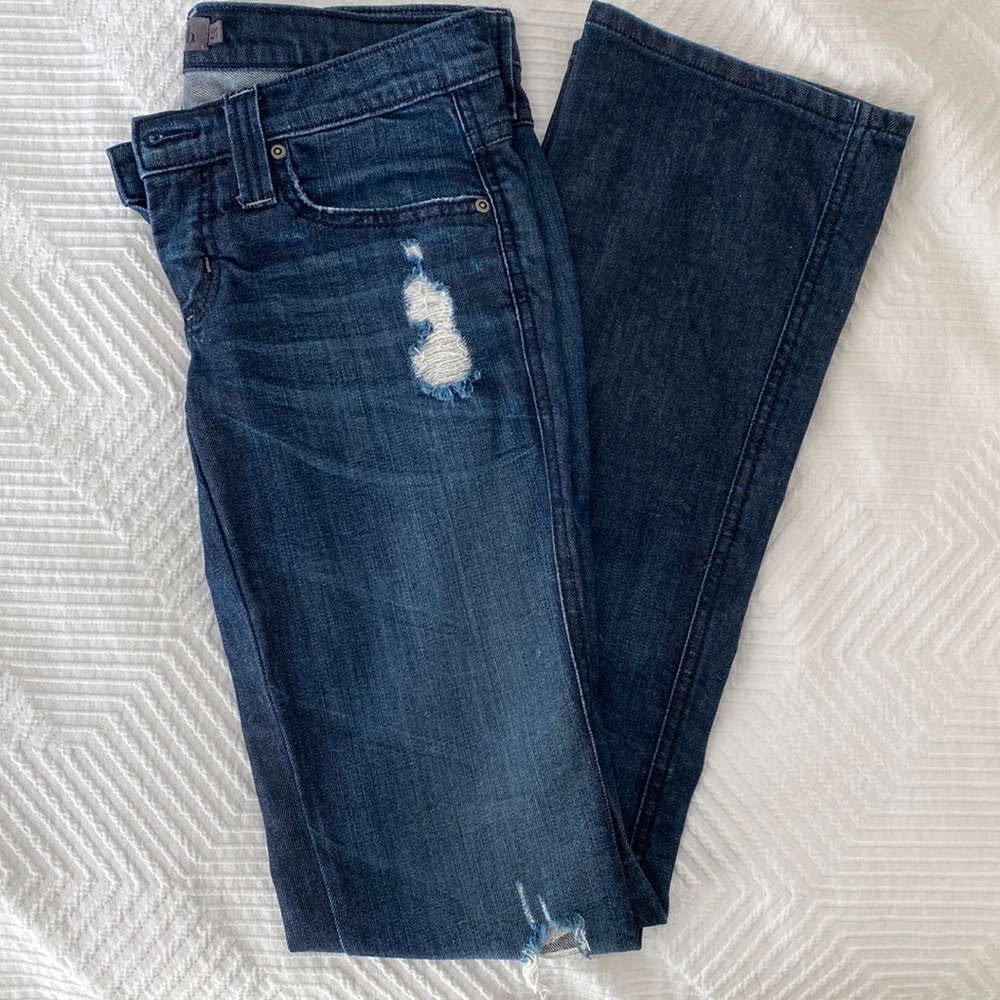 Vintage Frankie b Low Rise Dark Wash Jeans Size 27 - Picture 2 of 14